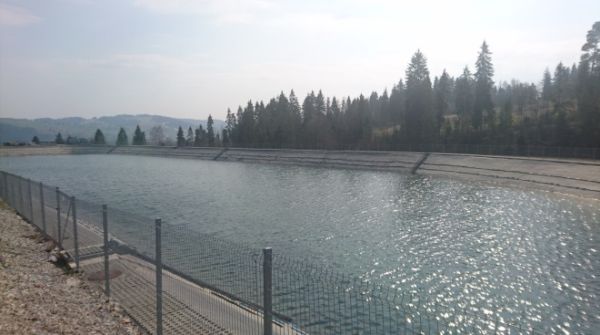 Retenční nádrž ve středisku Remiaszow