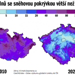 iROZHLAS.cz:Mapa sněhu: letos je ho extrémně málo. Klimatické modely ukazují, že bude čím dál vzácnější